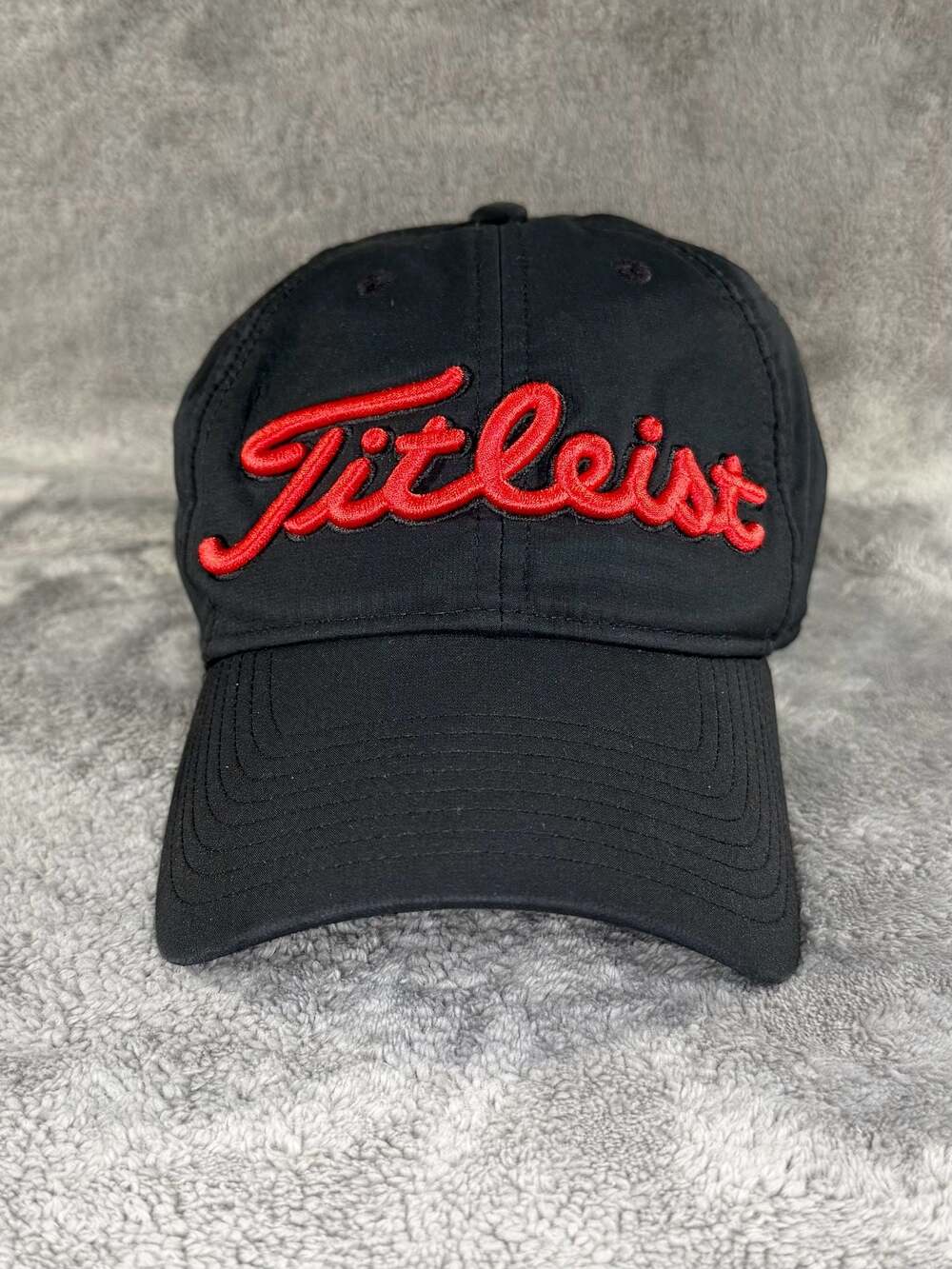 Titleist Golf Performance Adjustable Hat Black Red